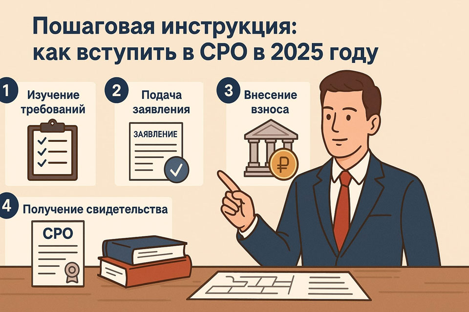 Как вступить в СРО в 2025 пошаговый план