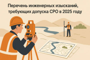 Перечень инженерных изысканий, требующих допуска СРО в 2026 году